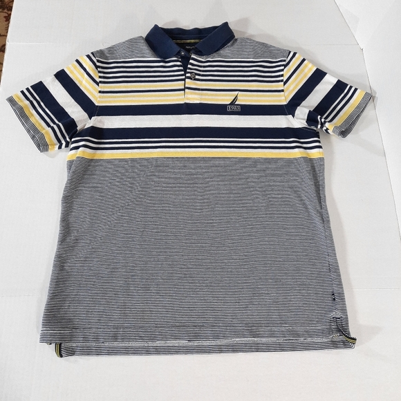Nautica Other - Nautica Colorblock Striped Polo Shirt